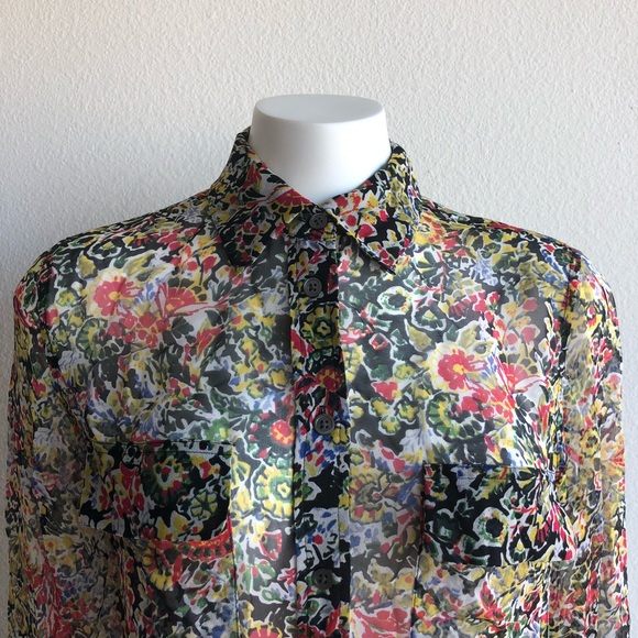 Equipment Tops - Equipment | French | Silk | button down |